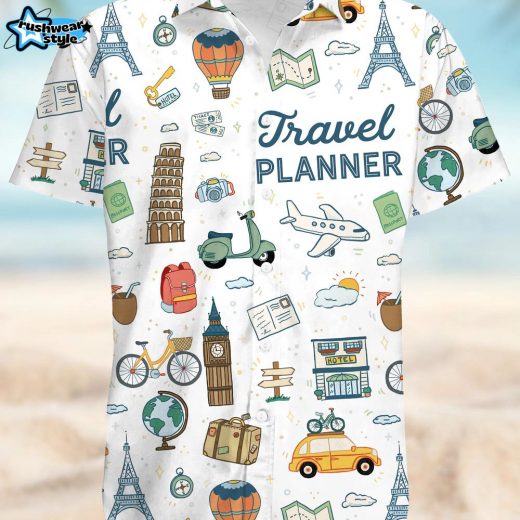 Travel Planner Shirt For Men