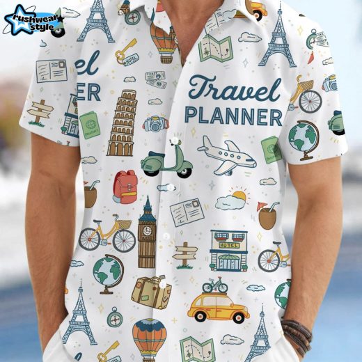 Travel Planner Shirt For Men