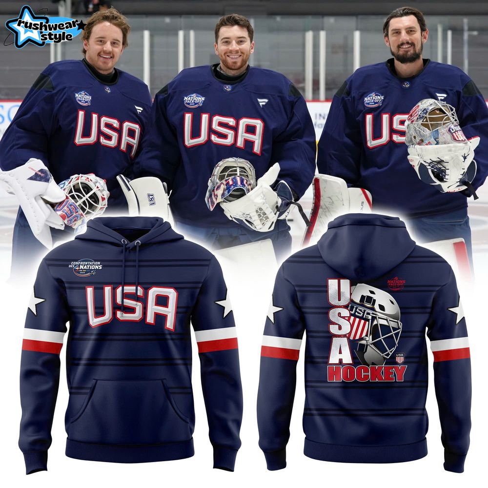 USA Fanatics Athletic Navy 2025 4 Nations Face Off Defender Poly Fleece Pullover Hoodie USA Fanatics Athletic Navy 2025 4 Nations Face Off Defender Poly Fleece Pullover Hoodie
