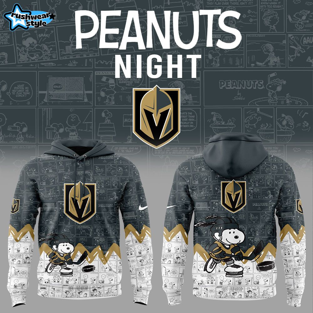 Vegas Golden Knights Anniversary of Peanuts Hoodie Vegas Golden Knights Anniversary of Peanuts Hoodie