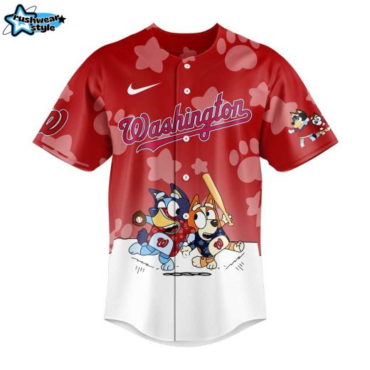 Washington Nationals Bluey and Bingo Jersey