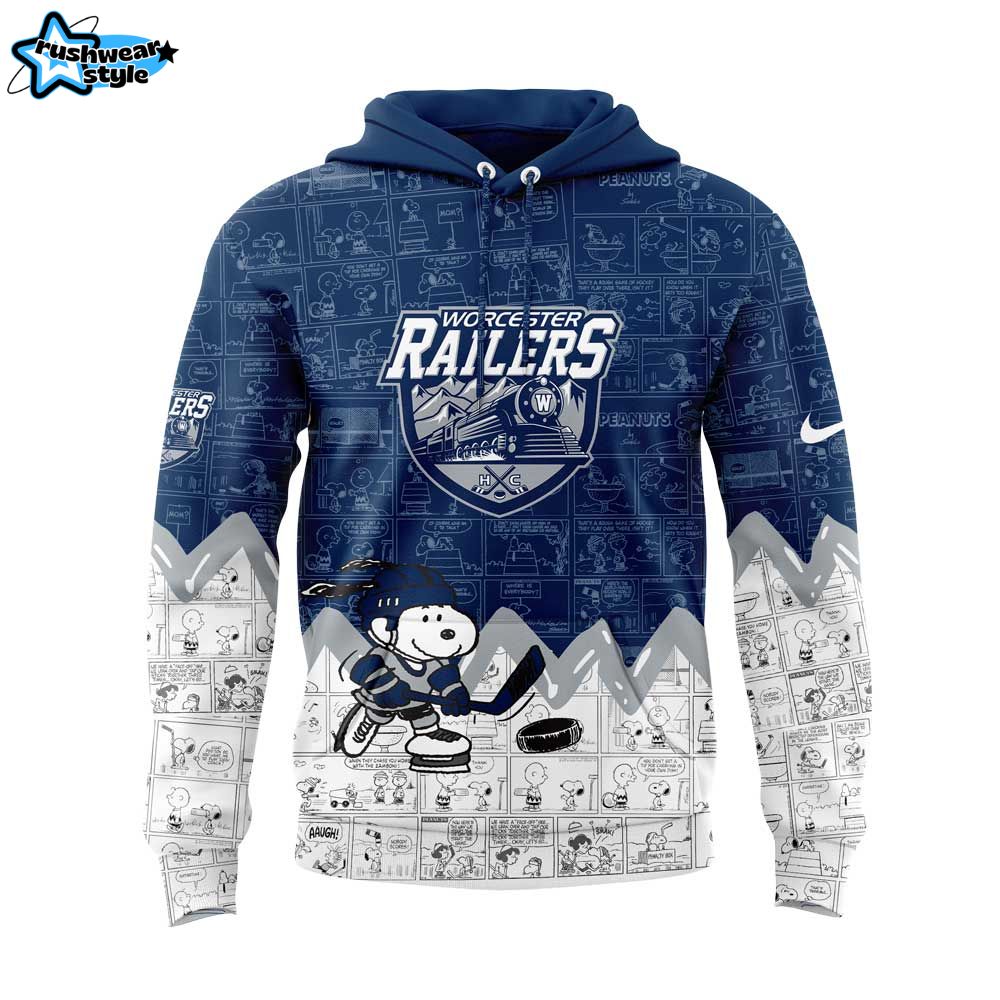 Worcester Railers 75th Anniversary of Peanuts Hoodie Worcester Railers 75th Anniversary of Peanuts Hoodie