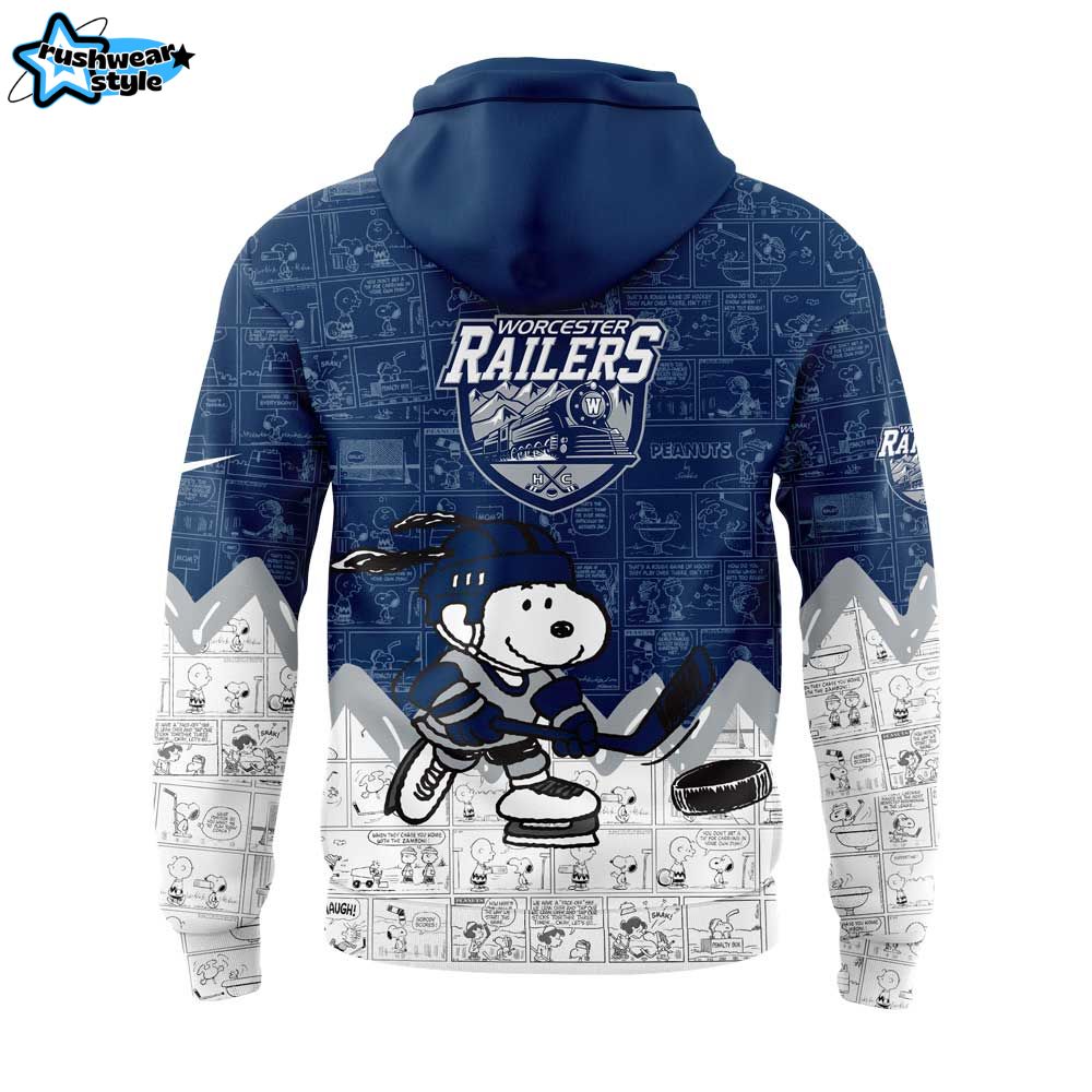 Worcester Railers 75th Anniversary of Peanuts Hoodie Worcester Railers 75th Anniversary of Peanuts Hoodie