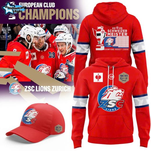 ZSC Lions CHL 2025 European Club Champions Hoodie