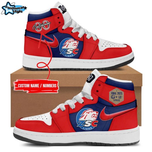 ZSC Lions Champions CHL Shoes Custom Name and Number