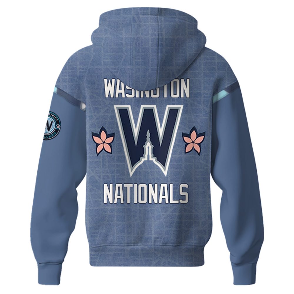 Washington Nationals Nike Blue 2025 City Connect Elite Hoodie