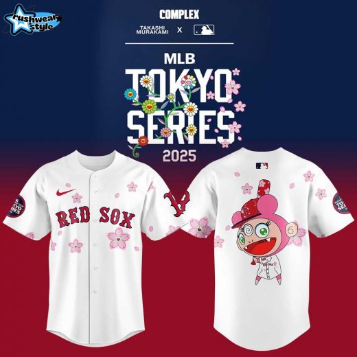 Boston Red Sox Takashi Murakami x MLB World Tour Tokyo Series White Jersey