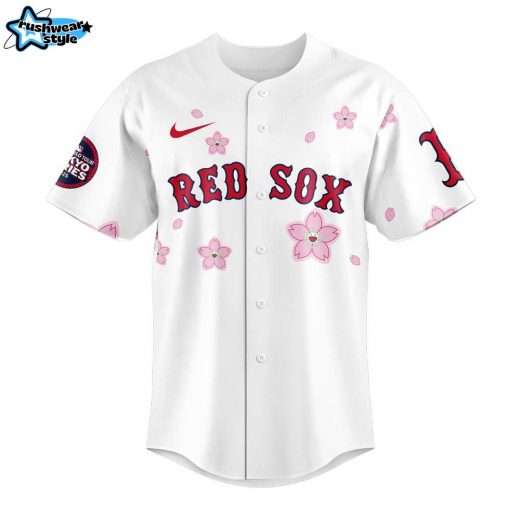 Boston Red Sox Takashi Murakami x MLB World Tour Tokyo Series White Jersey