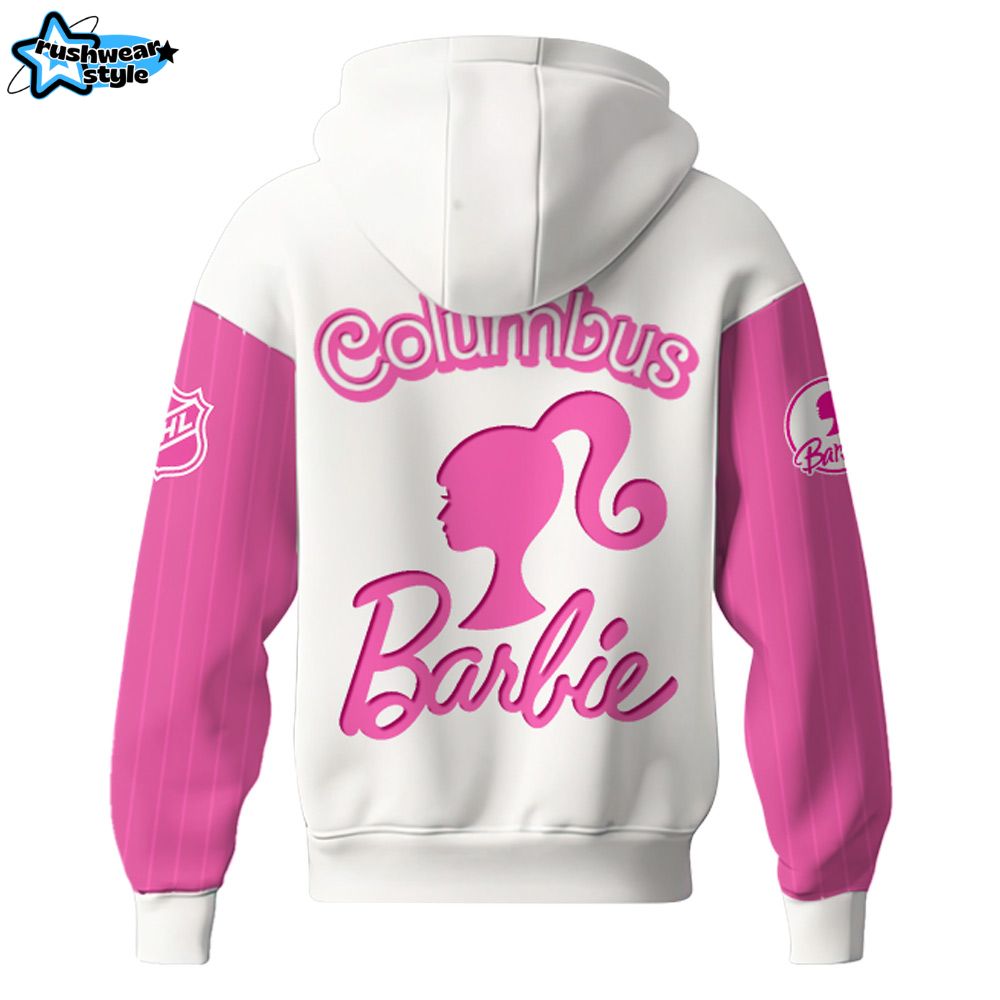 Columbus Blue Jackets x Barbie Night Game Limited Edition Zip Hoodie 2025 Columbus Blue Jackets x Barbie Night Game Limited Edition Zip Hoodie 2025