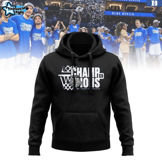 Duke Blue Devils 2025 ACC Champions Locker Room Hoodie – Black Edition