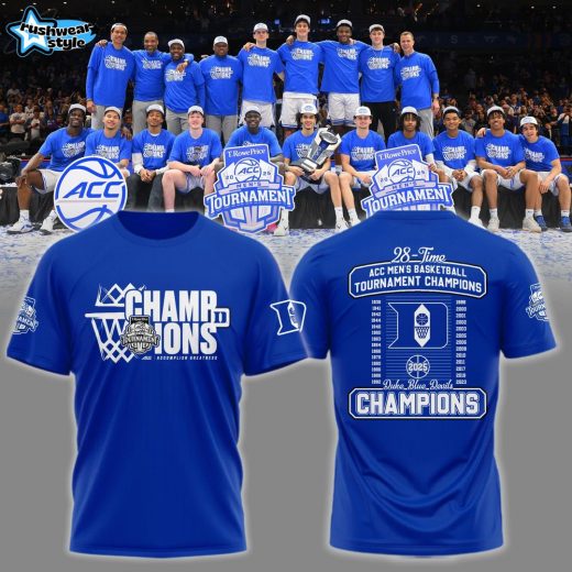 Duke Blue Devils 2025 ACC Champions T-Shirt – NCAA Basketball Gear