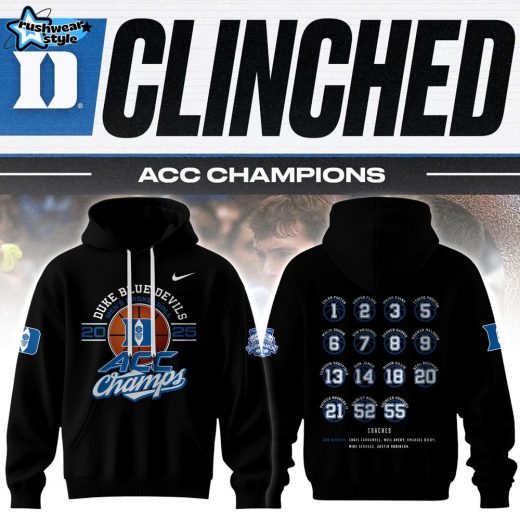 Duke Blue Devils 2025 ACC Champions Hoodie – Official NCAA Merch