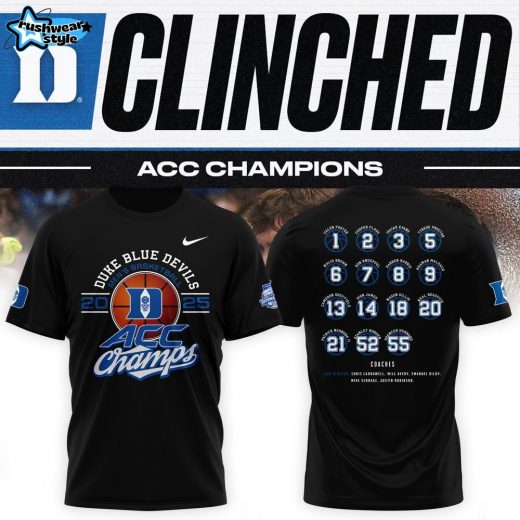 Duke Men’s Basketball ACC Champions 2025 Nike T-Shirt – Limited Edition