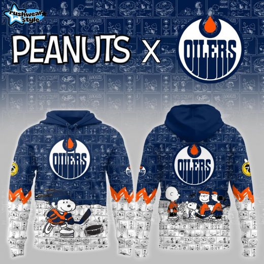 Edmonton Oilers x Peanuts 75 Years Anniversary Limited Hoodie