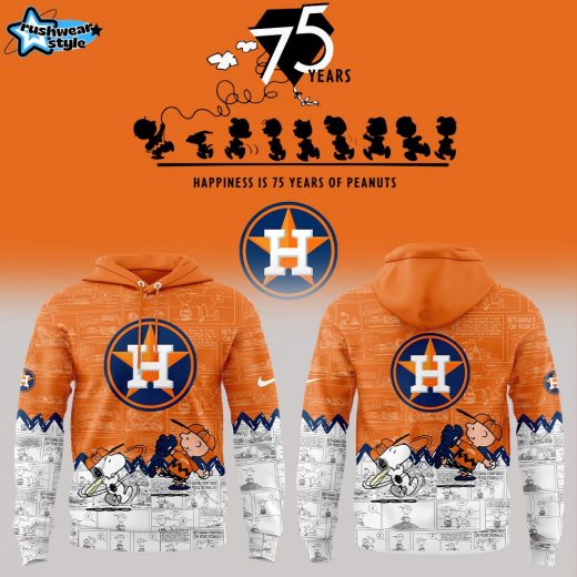 Houston Astros 75th Anniversary of Peanuts Orange Jersey