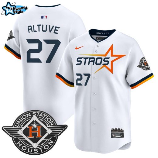 José Altuve #27 Houston Astros Baseball Jersey – Space City Edition