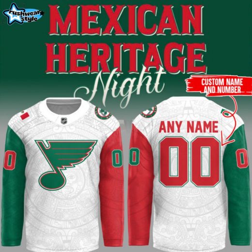 Limited Edition Blues x Mexican Heritage Night 2025 Custom Jersey