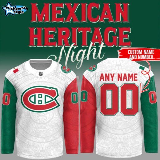 Limited Edition Canadiens x Mexican Heritage Night 2025 Custom Jersey