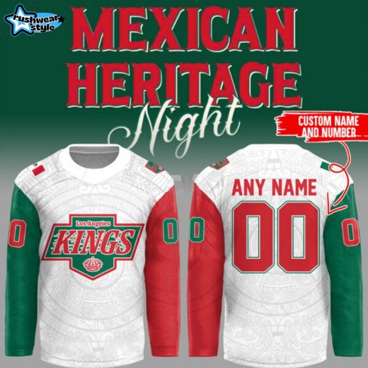 Limited Edition LA kings x Mexican Heritage Night 2025 Custom Jersey