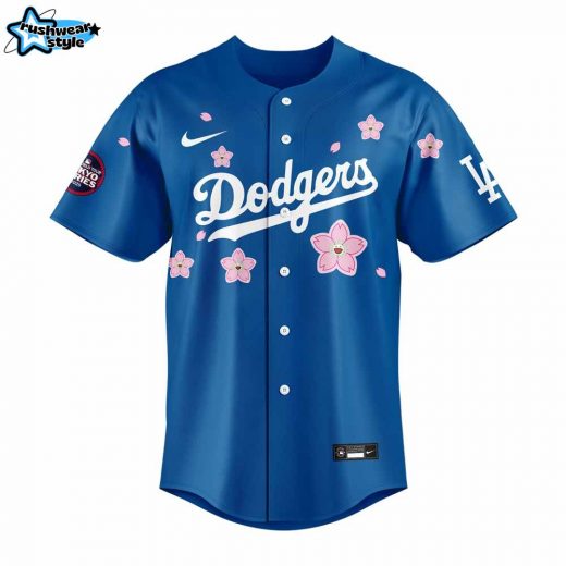 Los Angeles Dodgers Takashi Murakami x MLB World Tour Tokyo Series Blue Custom Name For Fans Jersey