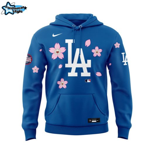 Los Angeles Dodgers Takashi Murakami x MLB World Tour Tokyo Series Blue V5 Hoodie