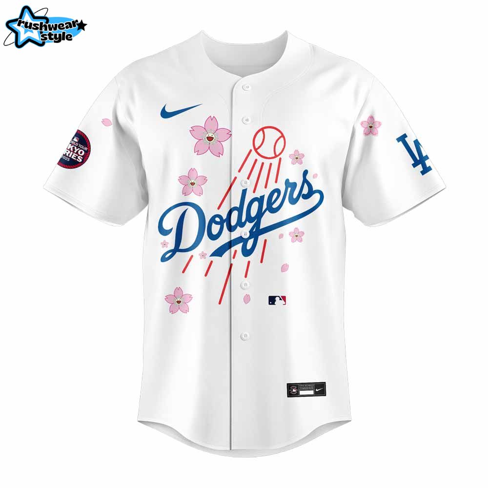 Los Angeles Dodgers Takashi Murakami x MLB World Tour Tokyo Series Whrite V6 Jersey Los Angeles Dodgers Takashi Murakami x MLB World Tour Tokyo Series Whrite V6 Jersey
