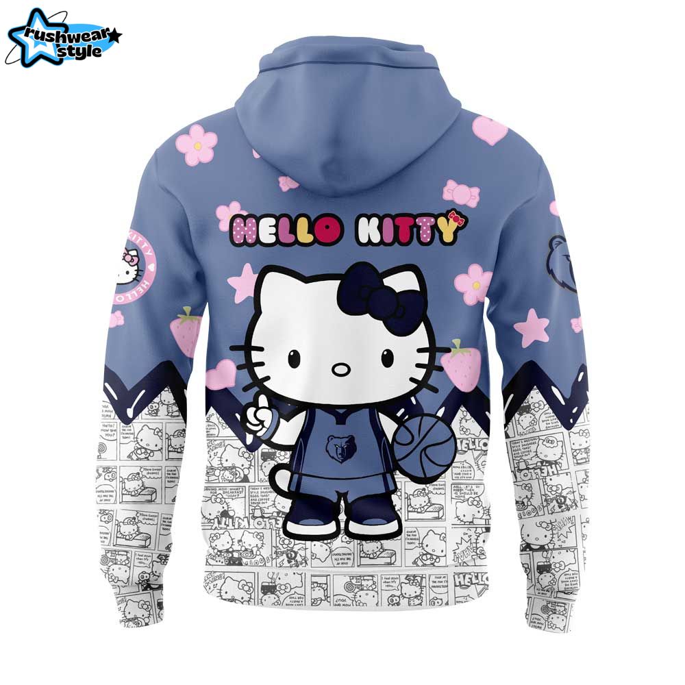 Memphis Grizzlies x Hello Kitty Night Game V2 Limited Edition Hoodie Memphis Grizzlies x Hello Kitty Night Game V2 Limited Edition Hoodie