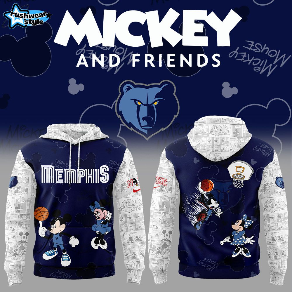Memphis Grizzlies x Mickey & Friends Disney Hoodie Memphis Grizzlies x Mickey & Friends Disney Hoodie