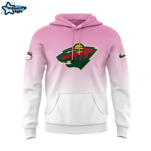 Minnesota Wild Hello Kitty Camouflage Hoodie – V4 Limited Edition