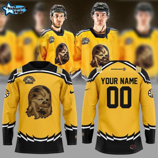 Providence Bruins Koho Pooh Bear Logo NHL Hockey Vintage Air Knit Custom Name Number For Fans Jersey