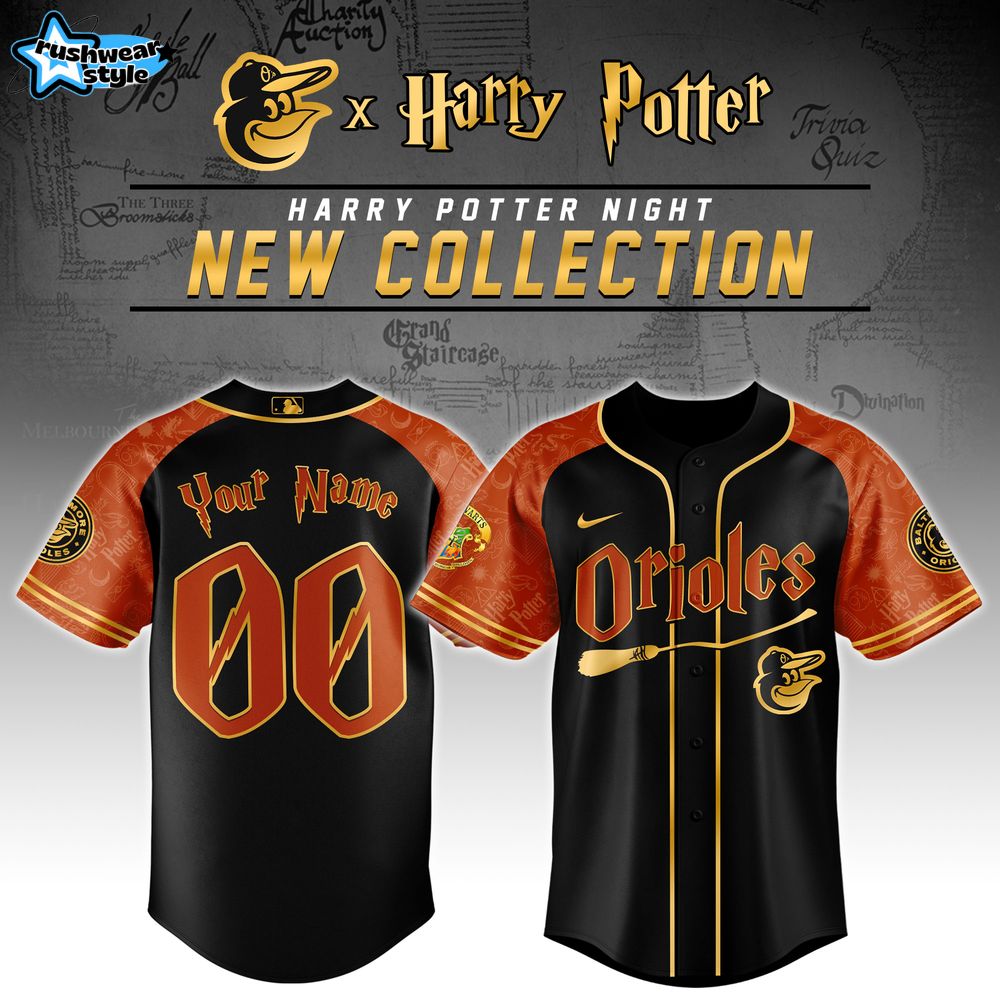 Baltimore Orioles MLB x Harry Potter Night Special Edition Jersey 2025 Baltimore Orioles MLB x Harry Potter Night Special Edition Jersey 2025