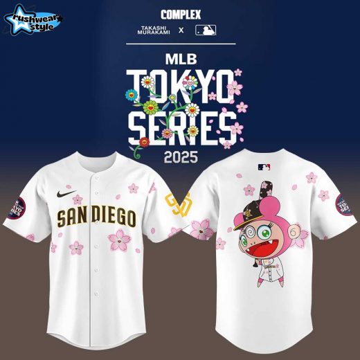 San Diego Padres Takashi Murakami x MLB World Tour Tokyo Series White Jersey