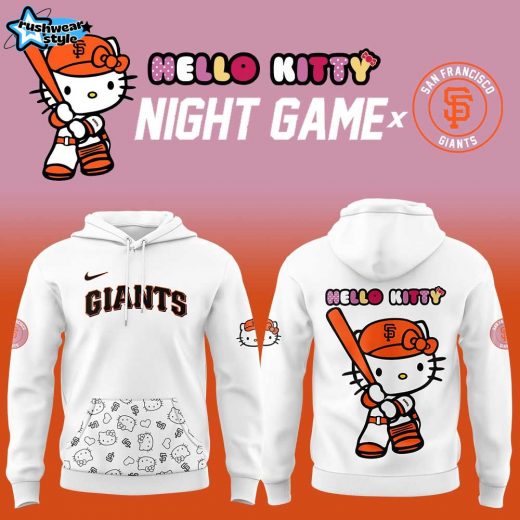 San Francisco Giants x Hello Kitty Pink Logo Hoodie