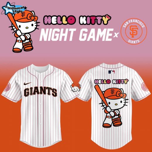 San Francisco Giants x Hello Kitty Pink Logo Hoodie