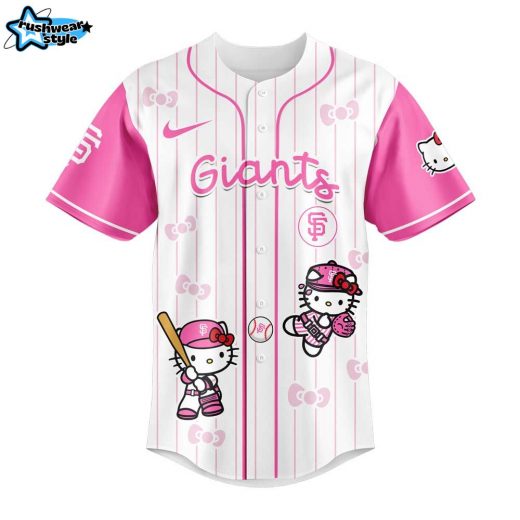 San Francisco Giants x Hello Kitty Pink Logo Jersey