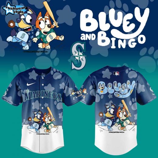 Seattle Mariners Bluey and Bingo Jersey