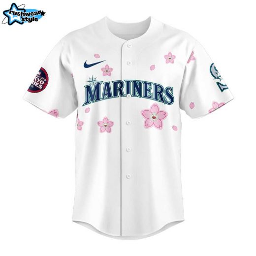 Seattle Mariners Takashi Murakami x MLB World Tour Tokyo Series White Jersey