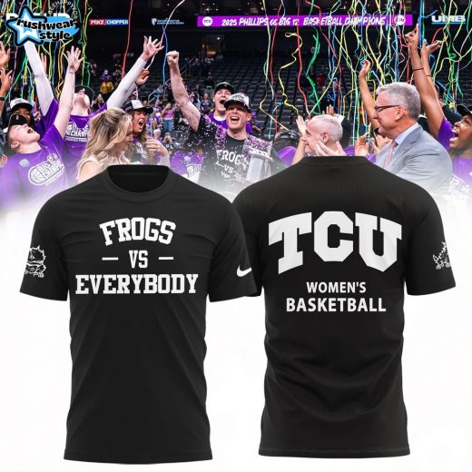 TCU Horned Frogs 2025 Big 12 Women’s Basketball Conference Tournament Champions Shirt