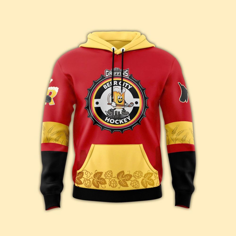 Limited Edition Griffins x Beer City Hockey Night Hoodie 2025