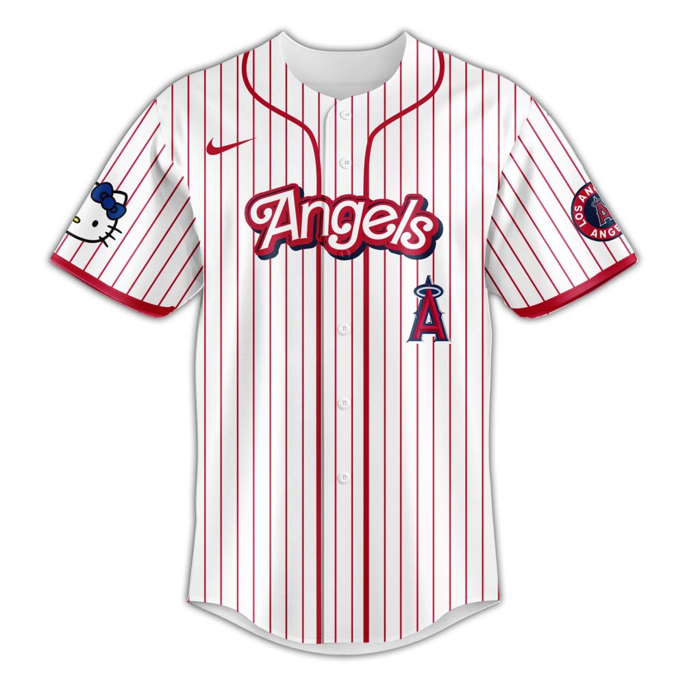 Los Angeles Angels MLB Hello Kitty Night Baseball Jersey 2025