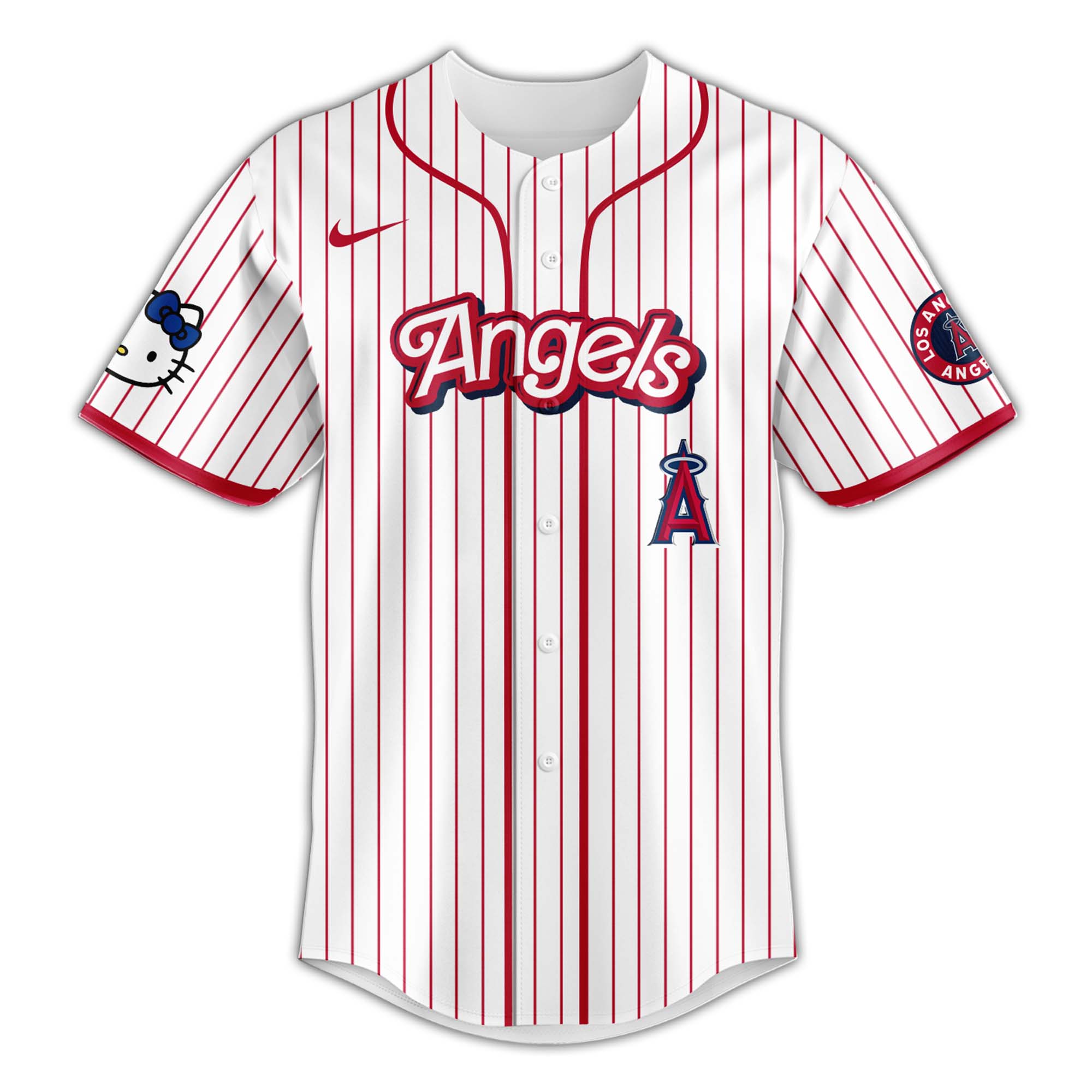 Los Angeles Angels MLB Hello Kitty Night Baseball Jersey 2025 Los Angeles Angels MLB Hello Kitty Night Baseball Jersey 2025