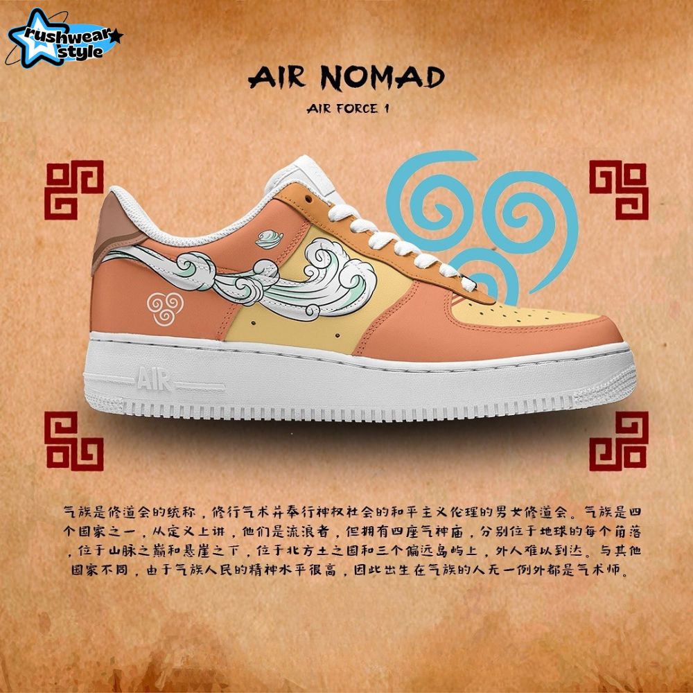 Avatar: The Last Airbender Air Nomad Air Force 1 Sneaker Avatar: The Last Airbender Air Nomad Air Force 1 Sneaker