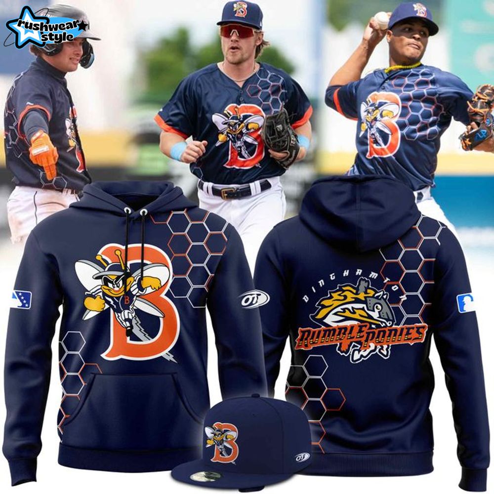 Binghamton Rumble Ponies Theme Night On-Field Hoodie Set 2025 Binghamton Rumble Ponies Theme Night On-Field Hoodie Set 2025