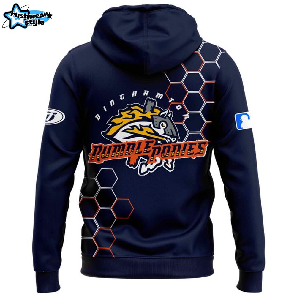 Binghamton Rumble Ponies Theme Night On-Field Hoodie Set 2025 Binghamton Rumble Ponies Theme Night On-Field Hoodie Set 2025