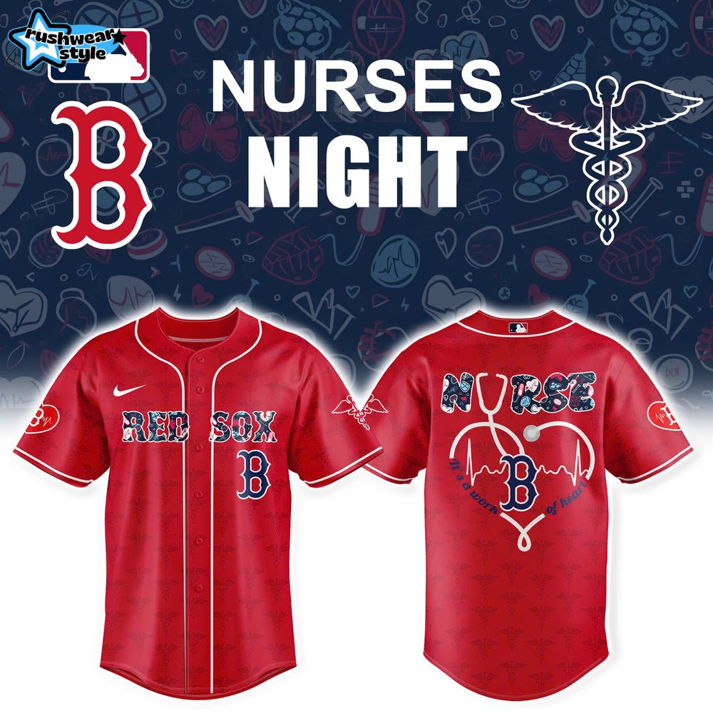 Boston Red Sox Nurses Appreciation Baseball Jersey Boston Red Sox Nurses Appreciation Baseball Jersey