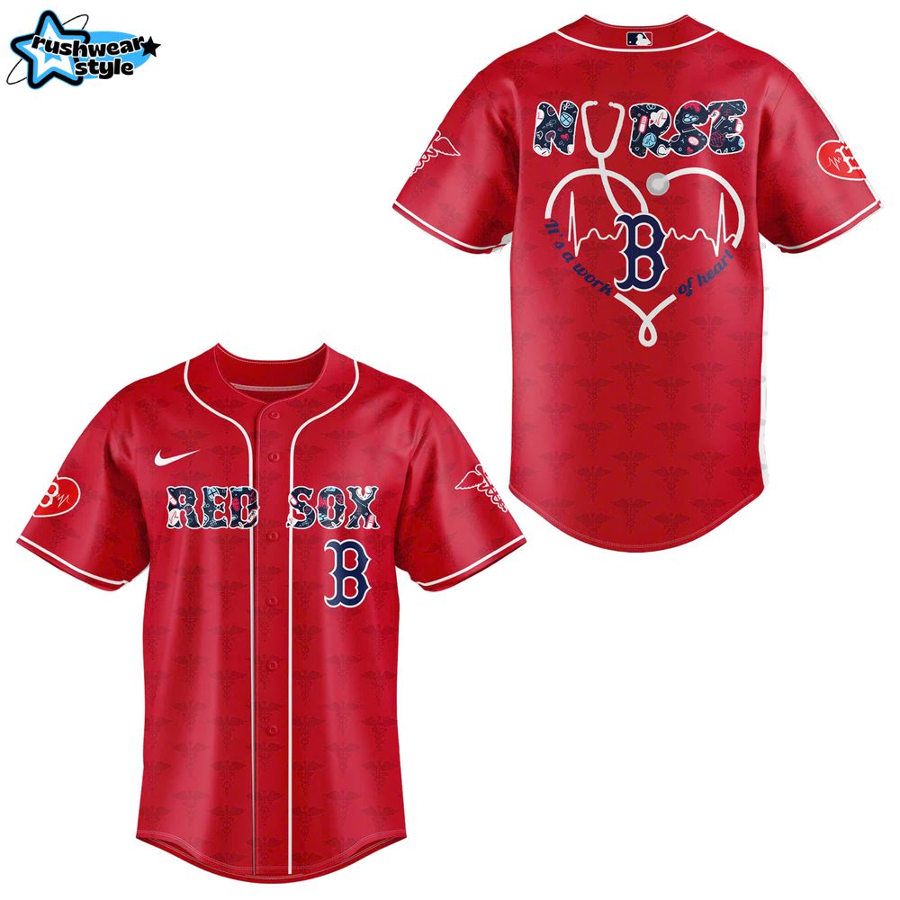 Boston Red Sox Nurses Appreciation Baseball Jersey Boston Red Sox Nurses Appreciation Baseball Jersey