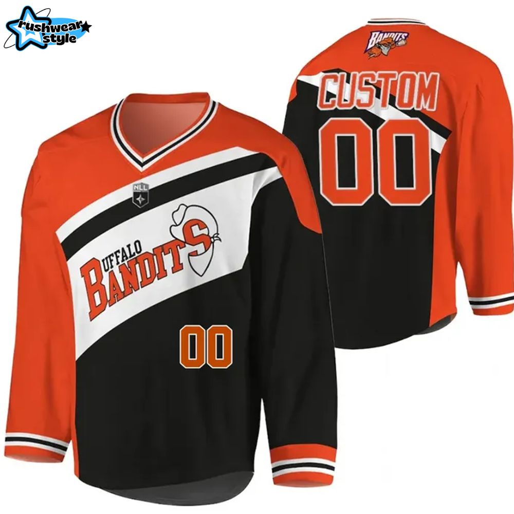 Buffalo Bandits NLL Cup 2025 Personalized Hockey Jersey Buffalo Bandits NLL Cup 2025 Personalized Hockey Jersey