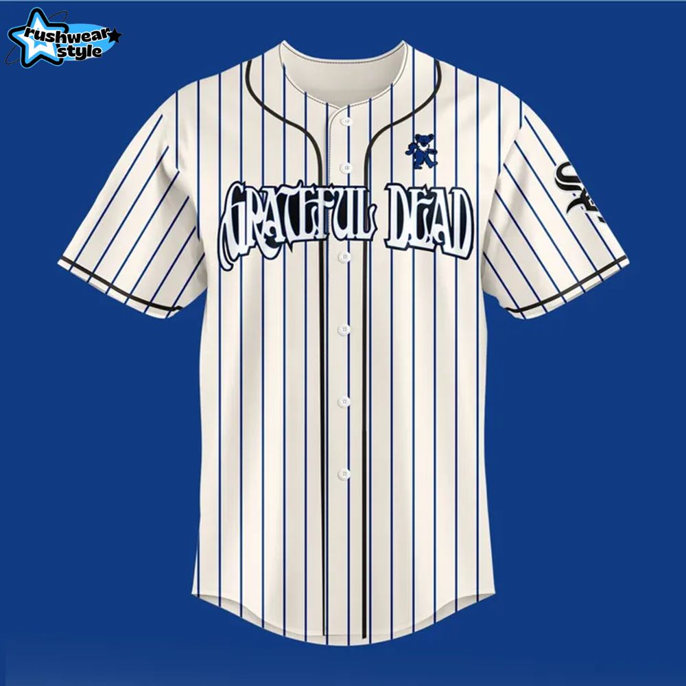 Chicago White Sox x Grateful Dead Tribute Night Baseball Jersey 2025 Chicago White Sox x Grateful Dead Tribute Night Baseball Jersey 2025