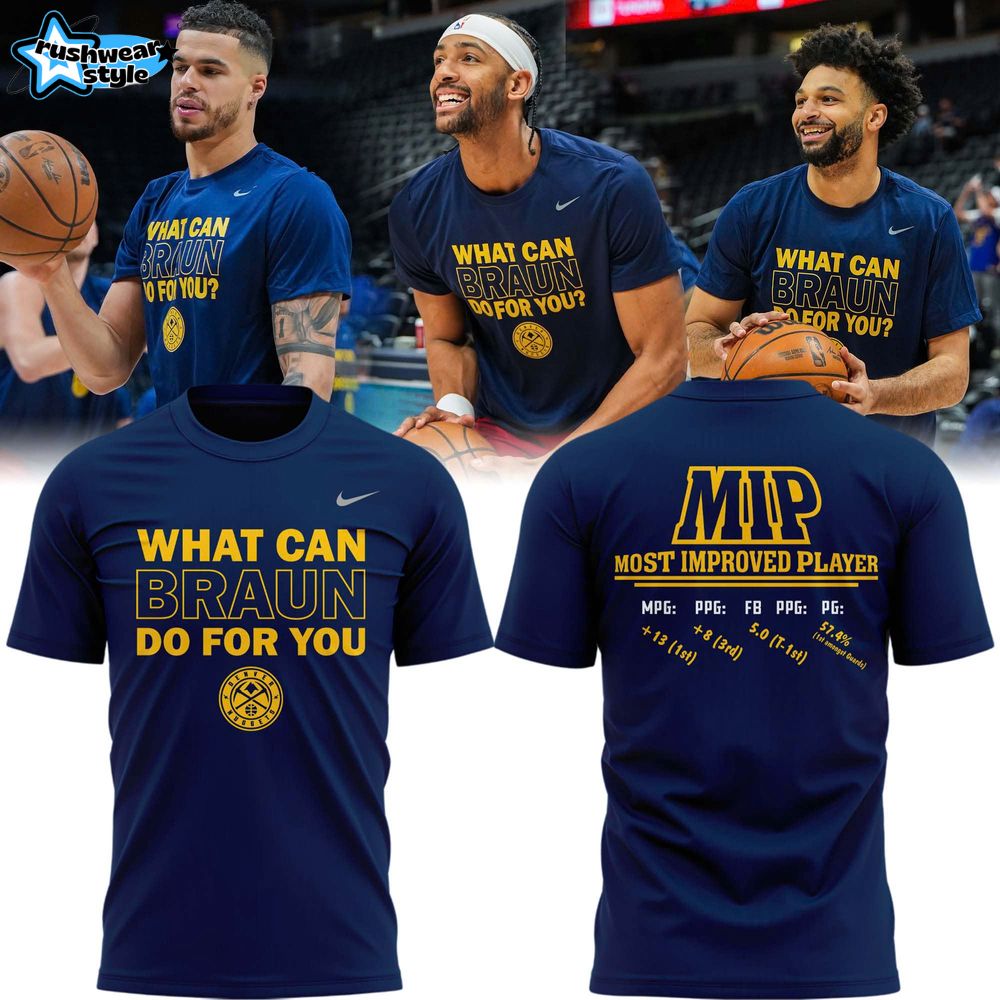 Christian Braun MIP Denver Nuggets Special Shirt Christian Braun MIP Denver Nuggets Special Shirt