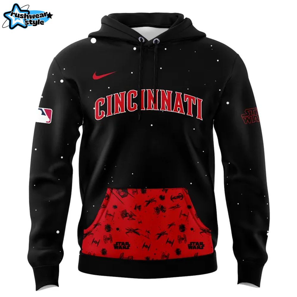 Cincinnati Reds x Star Wars Night Clone Trooper Bobblehead Hoodie Cincinnati Reds x Star Wars Night Clone Trooper Bobblehead Hoodie